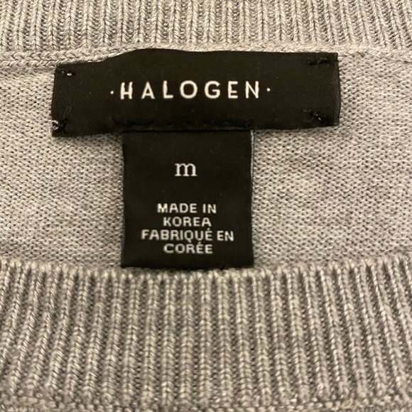 Grey Sweater with sequinned sleeves. Medium. Great for any festive event! - Picture 3 of 5